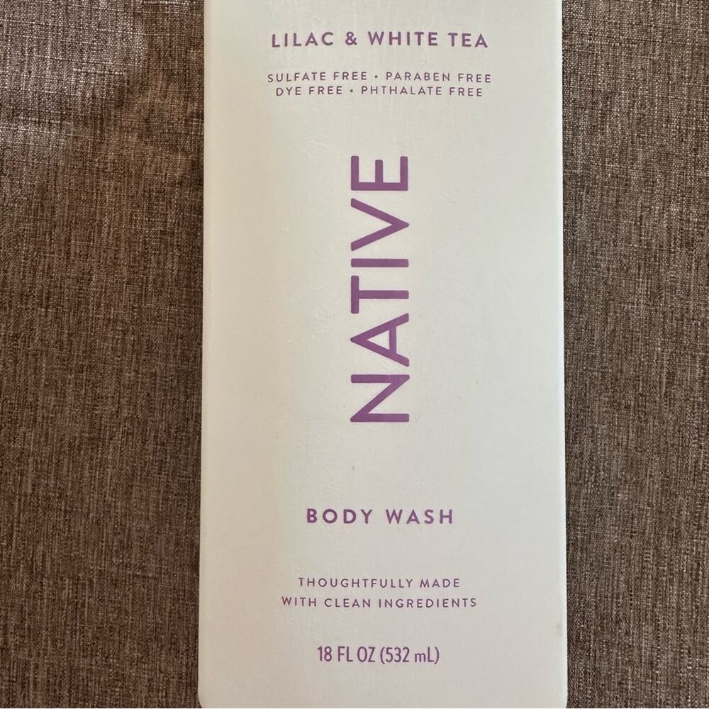 Native Lilac & White Tea Body Wash Clean, Simple, Effective 18 fl oz** NEW ***